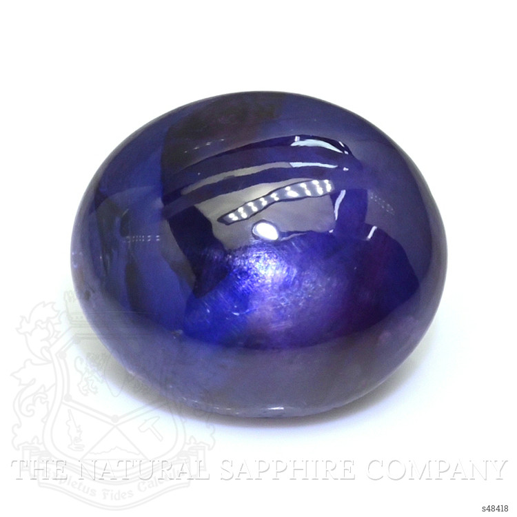 2.82 Ct. Purplish Blue Cabochon Star Sapphire from Ceylon (Sri Lanka)