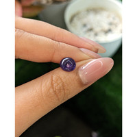 2.82 Ct. Purplish Blue Cabochon Star Sapphire from Ceylon (Sri Lanka) Life Style