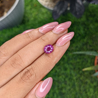 3.03 Ct. Purplish Pink Sapphire from Ceylon (Sri Lanka) Life Style