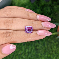 3.02 Ct. Pinkish Purple Sapphire from Ceylon (Sri Lanka) Life Style