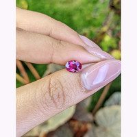 1.30 Ct. Reddish Pink Sapphire from Ceylon (Sri Lanka) Life Style
