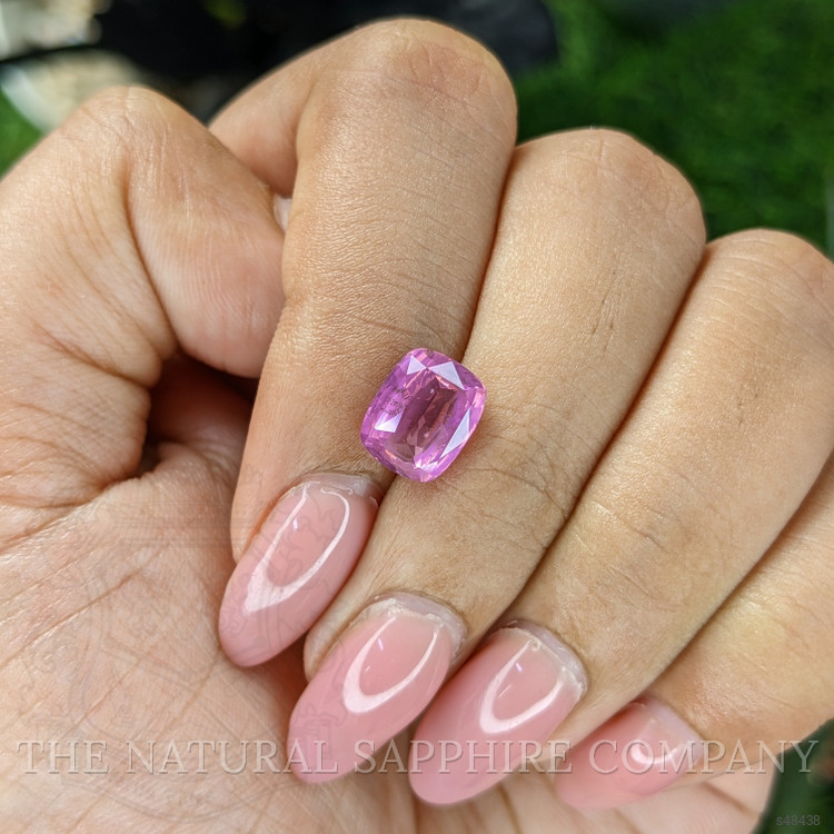 3.06 Ct. Purplish Pink Sapphire from Ceylon (Sri Lanka)