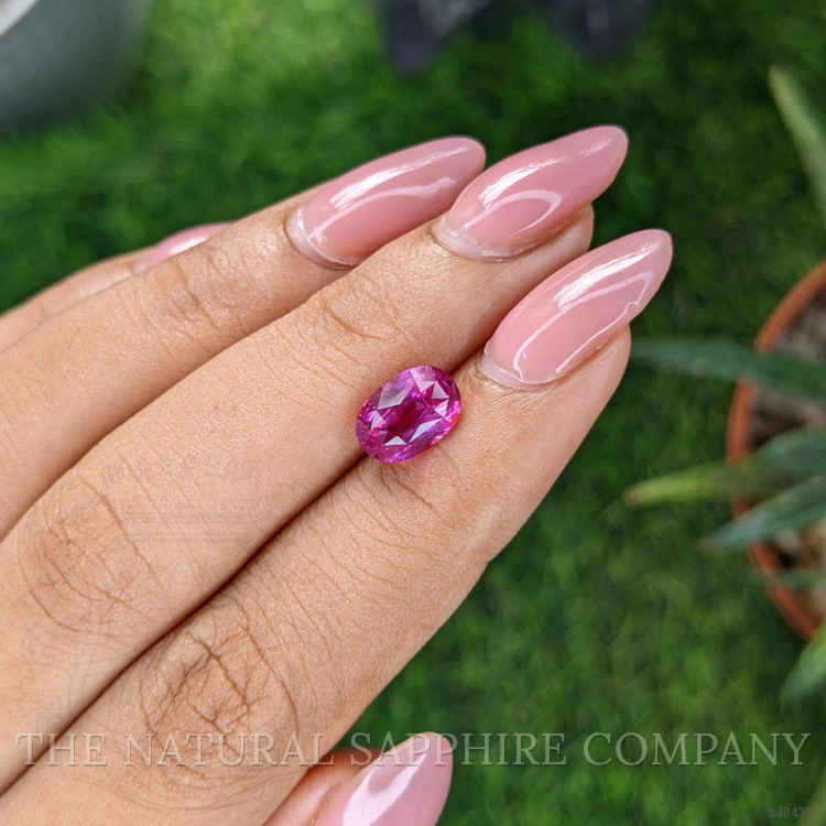 2.54 Ct. Purplish Pink Sapphire from Ceylon (Sri Lanka)