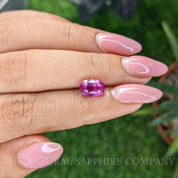 2.54 Ct. Purplish Pink Sapphire from Ceylon (Sri Lanka)
