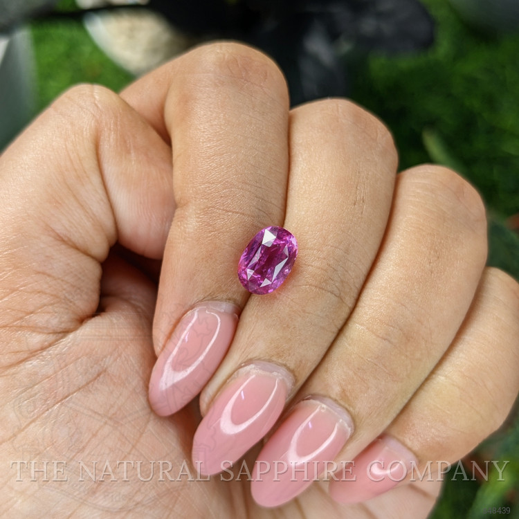 2.54 Ct. Purplish Pink Sapphire from Ceylon (Sri Lanka)