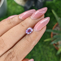 1.13 Ct. Pinkish Purple Sapphire from Ceylon (Sri Lanka) Life Style