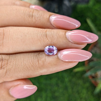 1.13 Ct. Pinkish Purple Sapphire from Ceylon (Sri Lanka) Life Style