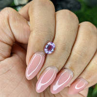 1.13 Ct. Pinkish Purple Sapphire from Ceylon (Sri Lanka) Life Style