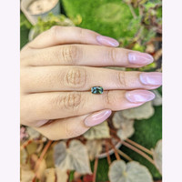 1.04 Ct. Bluish Green Sapphire from Ceylon (Sri Lanka) Life Style