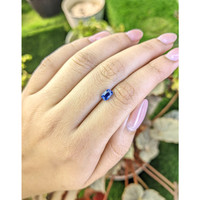 1.03 Ct. Blue Sapphire from Ceylon (Sri Lanka) Life Style