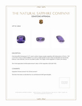 2.57 Ct. Sapphire from Ceylon (Sri Lanka) Appraisal