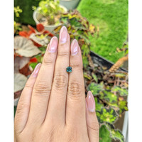 1.15 Ct. Bluish Green Sapphire from Ceylon (Sri Lanka) Life Style