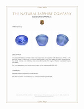 3.05 Ct. Blue Star Sapphire from Ceylon (Sri Lanka) Appraisal