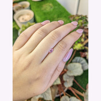 0.33 Ct. Padparadscha Sapphire from Ceylon (Sri Lanka) Life Style