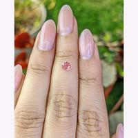 0.48 Ct. Padparadscha Sapphire from Ceylon (Sri Lanka) Life Style