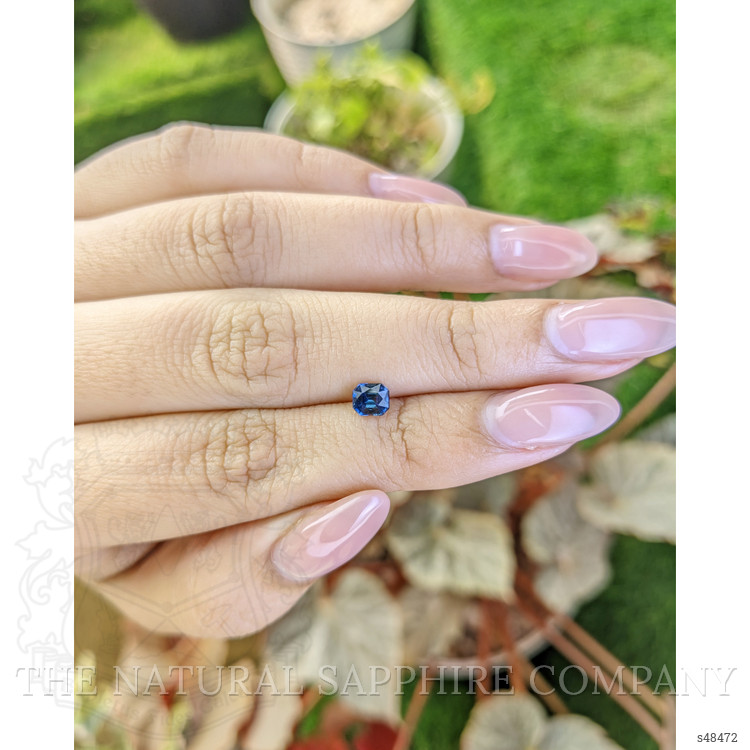 0.56 Ct. Greenish Blue Sapphire from Madagascar