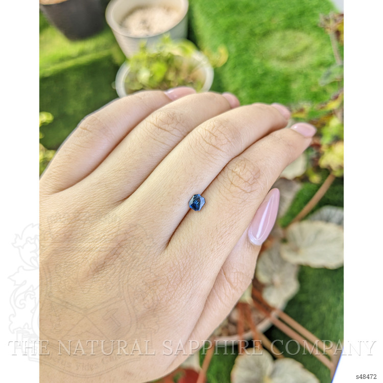 0.56 Ct. Greenish Blue Sapphire from Madagascar
