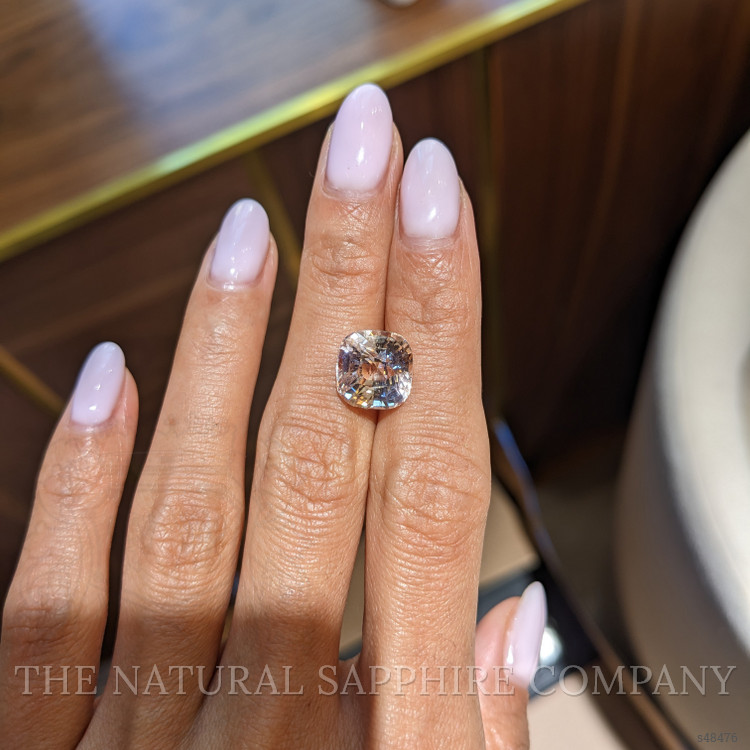 8.11 Ct. Peach Sapphire from Ceylon (Sri Lanka)
