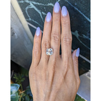 8.11 Ct. Peach Sapphire from Ceylon (Sri Lanka) Life Style