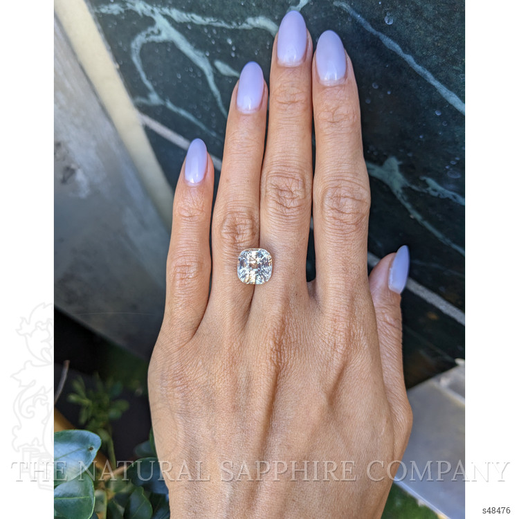 8.11 Ct. Peach Sapphire from Ceylon (Sri Lanka)