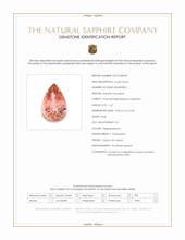 1.67 Ct. Padparadscha Sapphire from Ceylon (Sri Lanka) Scan Report