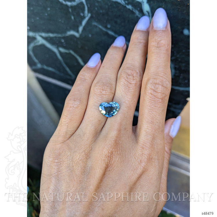 5.06 Ct. Bluish Green Sapphire from Madagascar