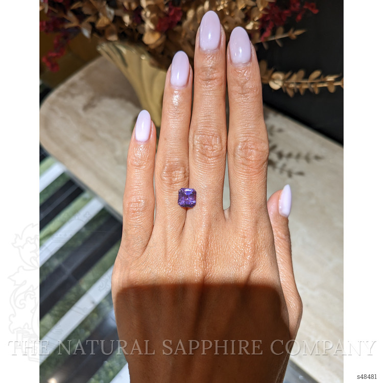 3.07 Ct. Purple Sapphire from Ceylon (Sri Lanka)
