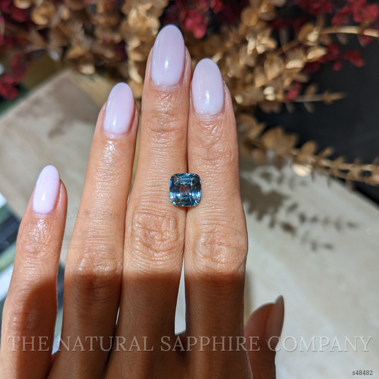 4.06 Ct. Greenish Blue Sapphire from Madagascar