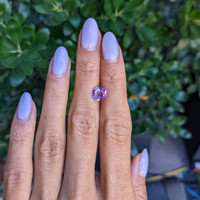 2.04 Ct. Purplish Pink Sapphire from Madagascar Life Style