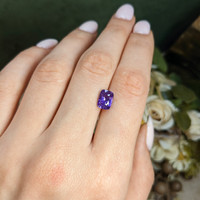 2.50 Ct. Purple Sapphire from Ceylon (Sri Lanka) Life Style