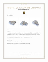6.63 Ct. Blue Sapphire from Ceylon (Sri Lanka) Appraisal