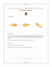4.25 Ct. Yellow Sapphire from Ceylon (Sri Lanka) Appraisal