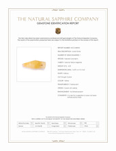 4.25 Ct. Yellow Sapphire from Ceylon (Sri Lanka) Scan Report