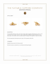 5.85 Ct. Yellow Sapphire from Ceylon (Sri Lanka) Appraisal