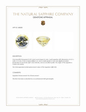 0.49 Ct. Bi Color / Parti Sapphire from Ceylon (Sri Lanka) Appraisal
