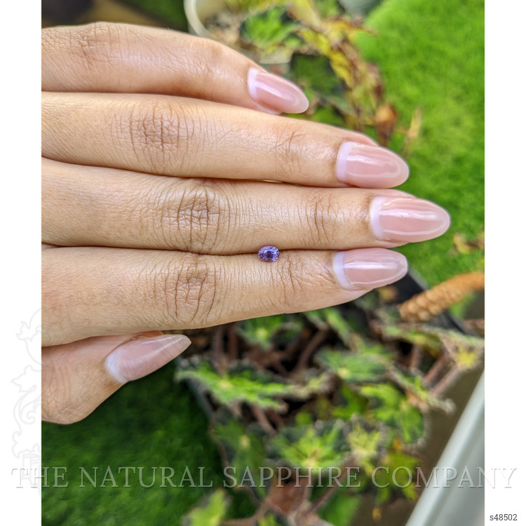 0.36 Ct. Pinkish Purple Sapphire from Ceylon (Sri Lanka)