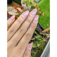0.36 Ct. Pinkish Purple Sapphire from Ceylon (Sri Lanka) Life Style