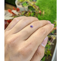 0.36 Ct. Pinkish Purple Sapphire from Ceylon (Sri Lanka) Life Style