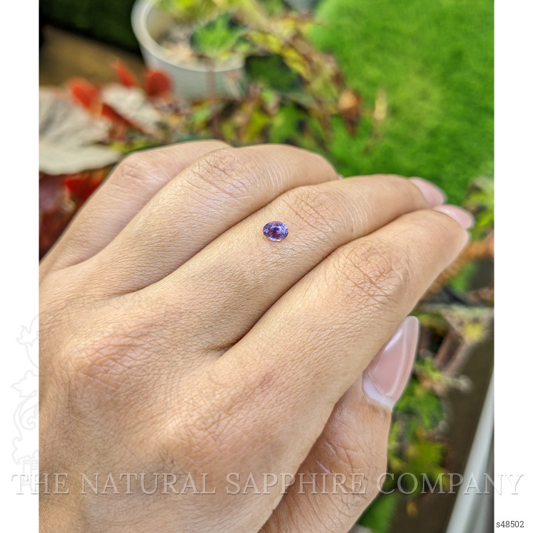 0.36 Ct. Pinkish Purple Sapphire from Ceylon (Sri Lanka)