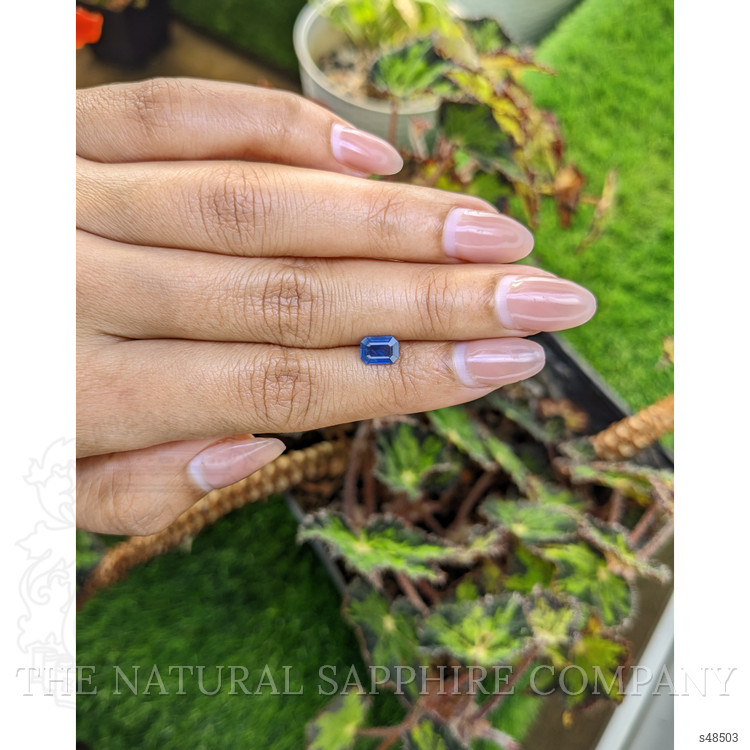0.97 Ct. Blue Sapphire from Ceylon (Sri Lanka)