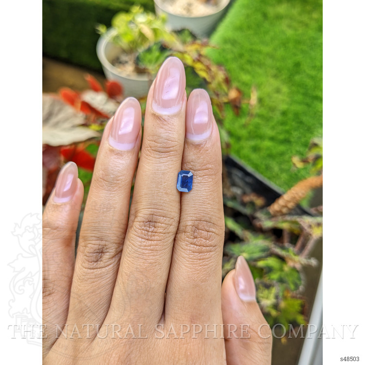 0.97 Ct. Blue Sapphire from Ceylon (Sri Lanka)