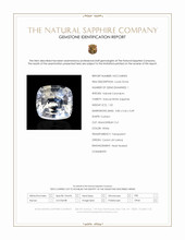 1.02 Ct. White Sapphire from Ceylon (Sri Lanka) Scan Report