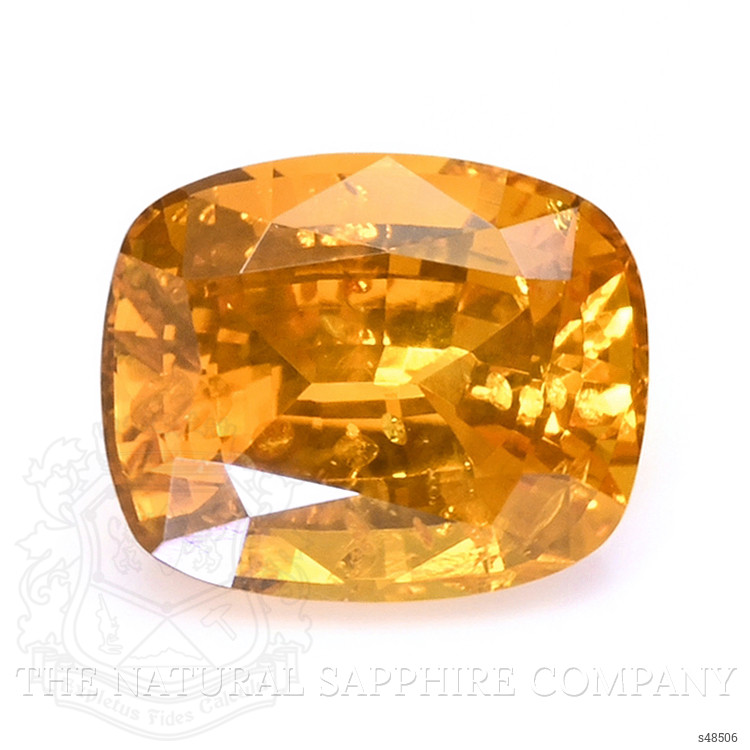 0.98 Ct. Orangish Yellow Sapphire from Ceylon (Sri Lanka)