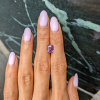 2.22 Ct. Purplish Pink Sapphire from Ceylon (Sri Lanka) Life Style