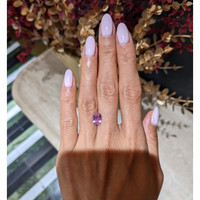 2.56 Ct. Purplish Pink Sapphire from Ceylon (Sri Lanka) Life Style