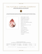 2.99 Ct. Padparadscha Sapphire from Madagascar Scan Report