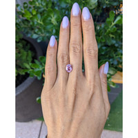 3.14 Ct. Padparadscha Sapphire from Madagascar Life Style