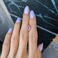 3.14 Ct. Padparadscha Sapphire from Madagascar Life Style