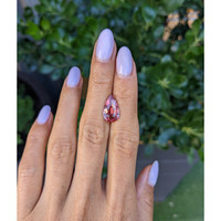 4.55 Ct. Padparadscha Sapphire from Ceylon (Sri Lanka) Life Style