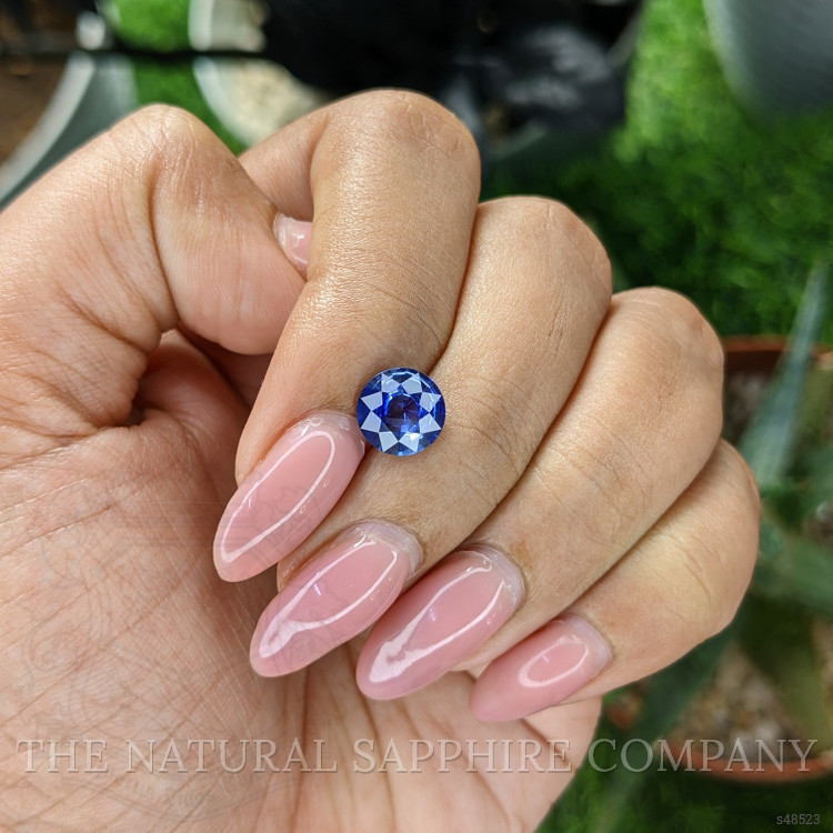 2.04 Ct. Blue Sapphire from Ceylon (Sri Lanka)